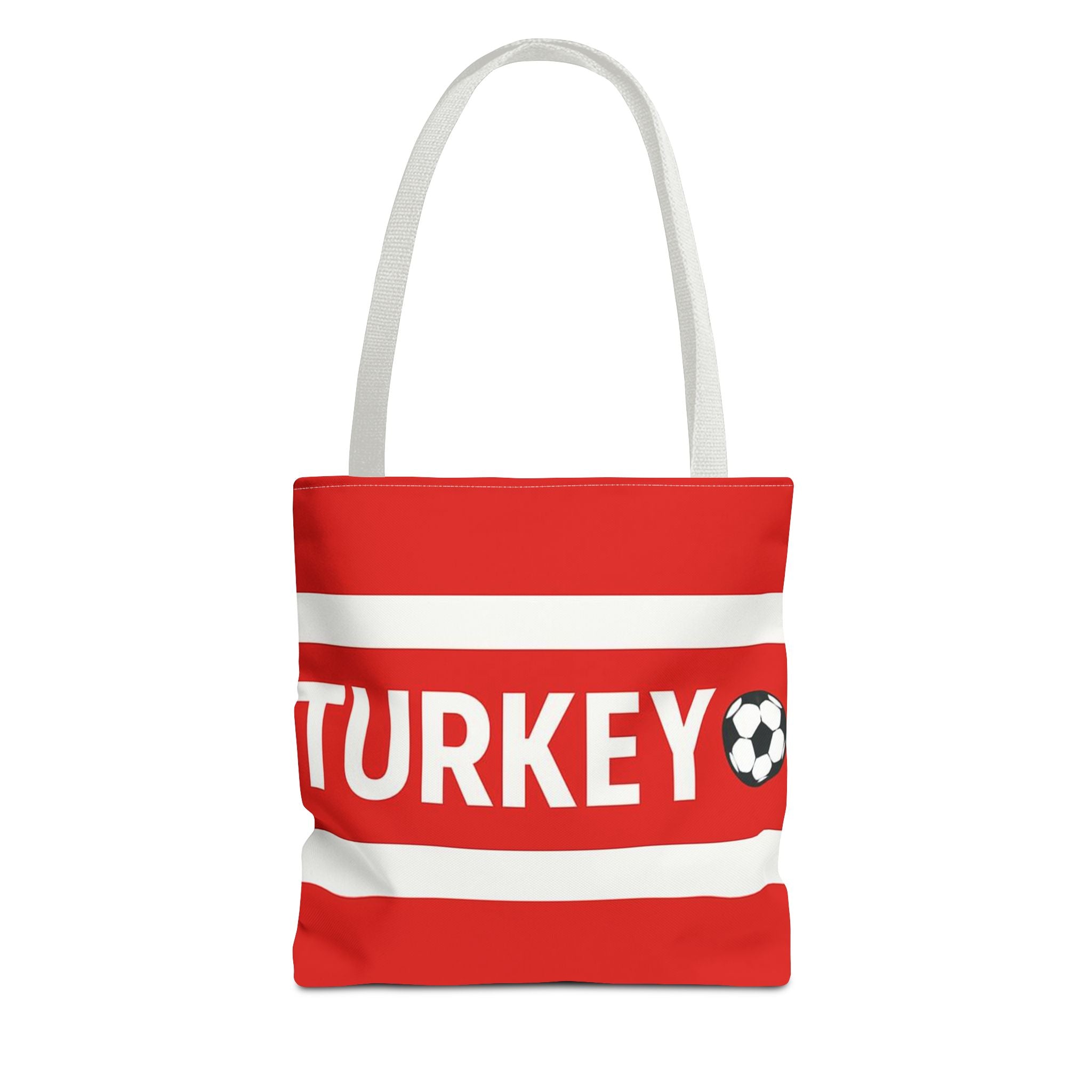 Turkey Football Tote Bag | Red Stripes Soccer Scarf Design