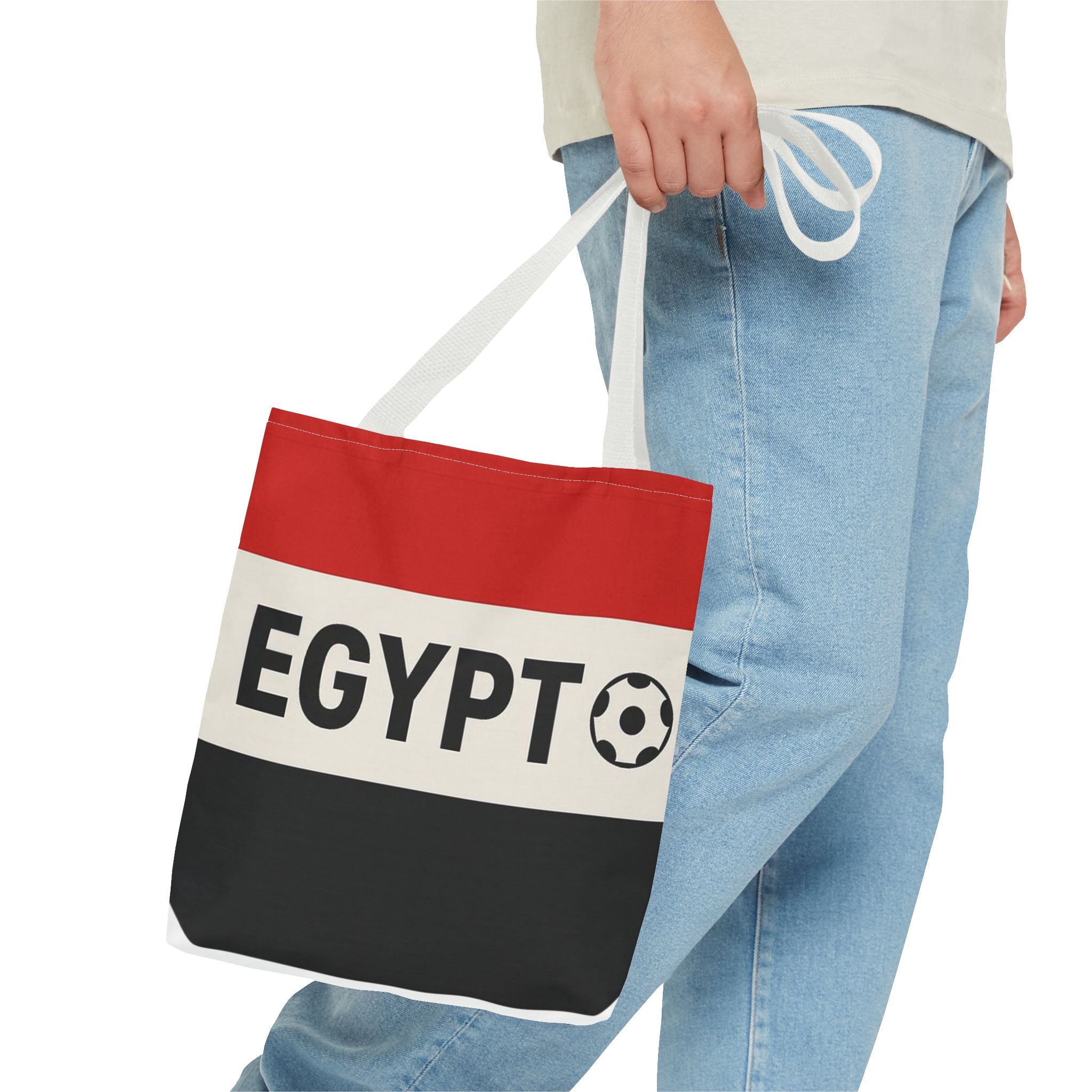 Egypt Flag Soccer Logo Tote Bag | Egypt Football Tote