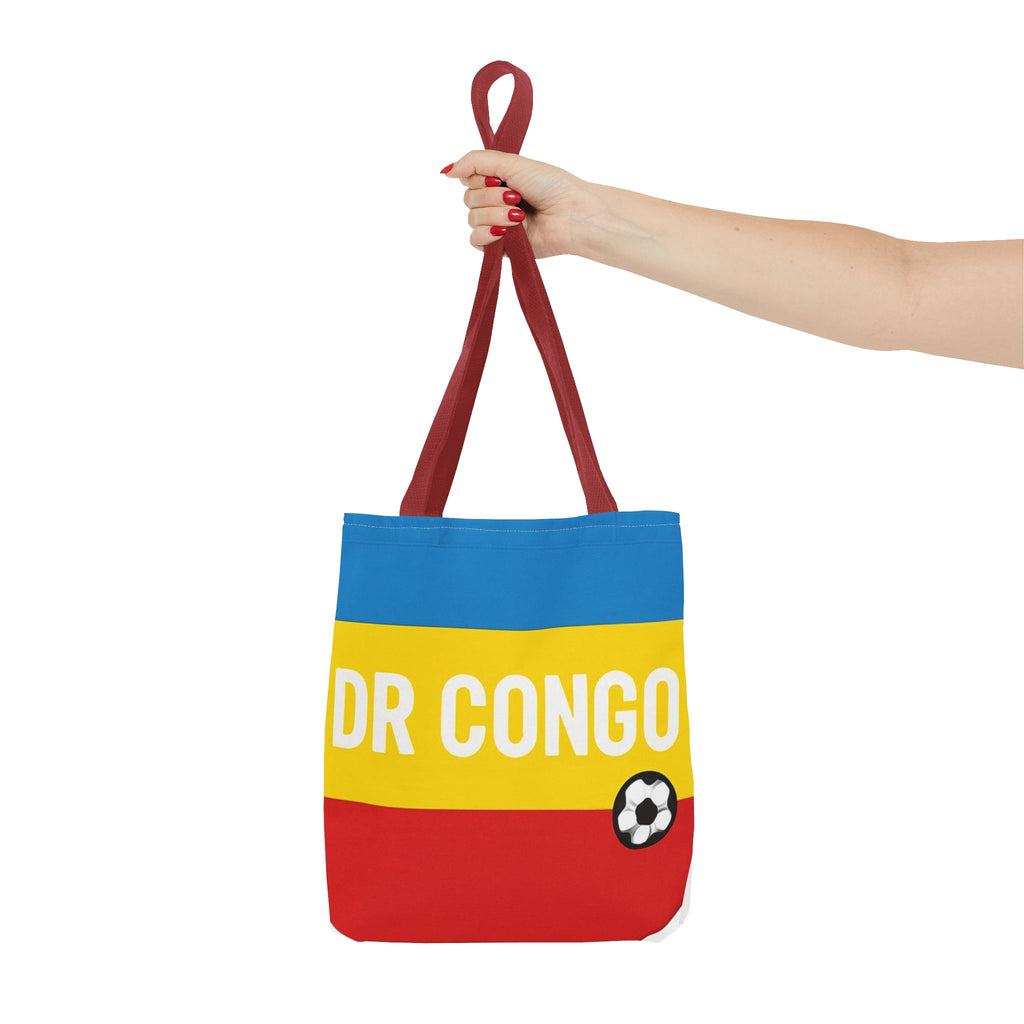 DR CONGO flag stripes soccer Tote Bag | Congo football design