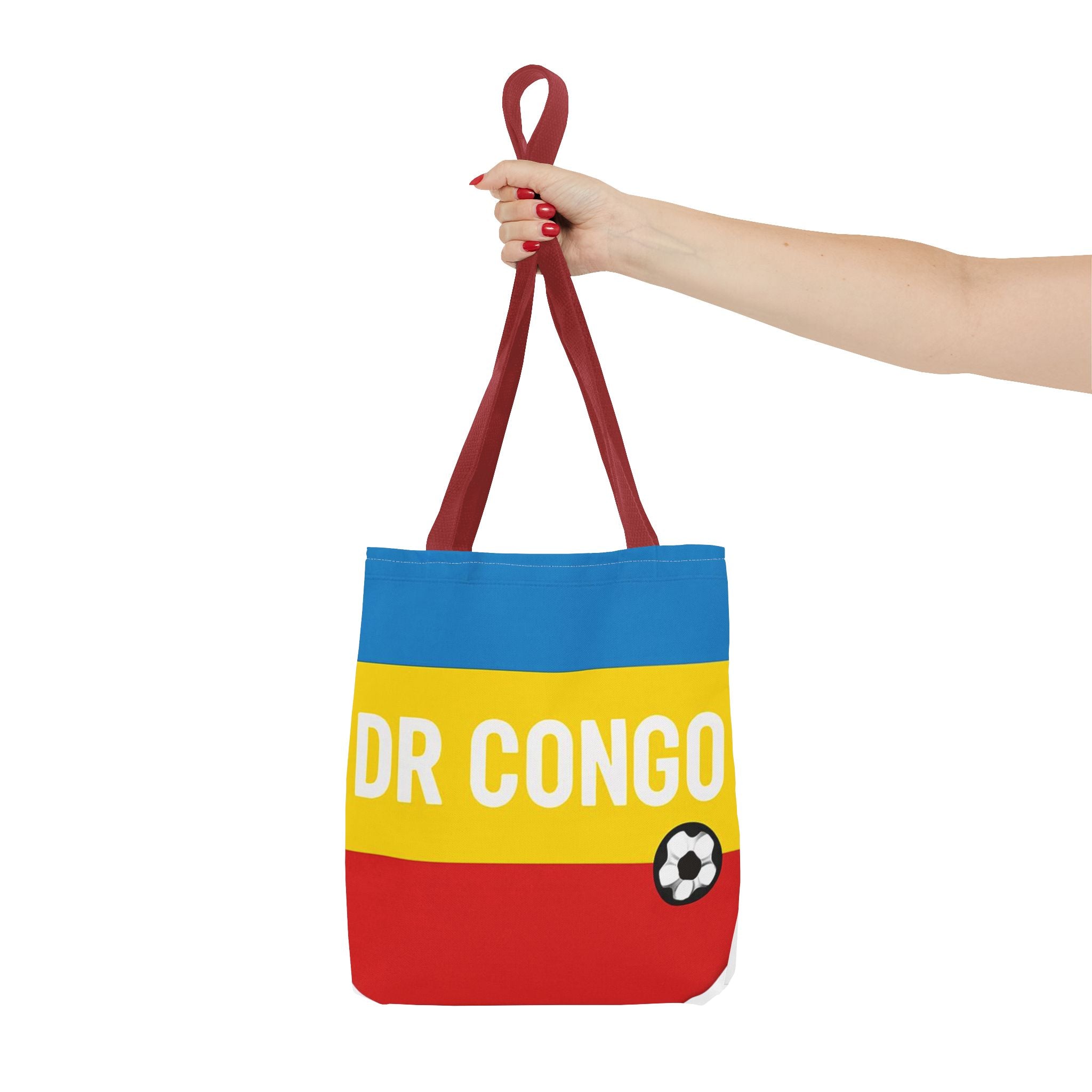 DR CONGO flag stripes soccer Tote Bag | Congo football design