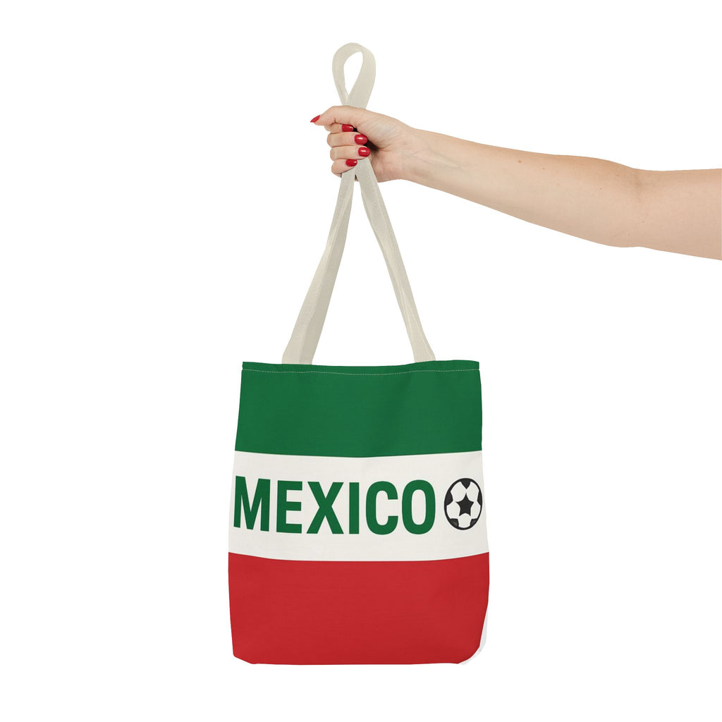 Mexico flag soccer tote bag | Mexican football fan accessory