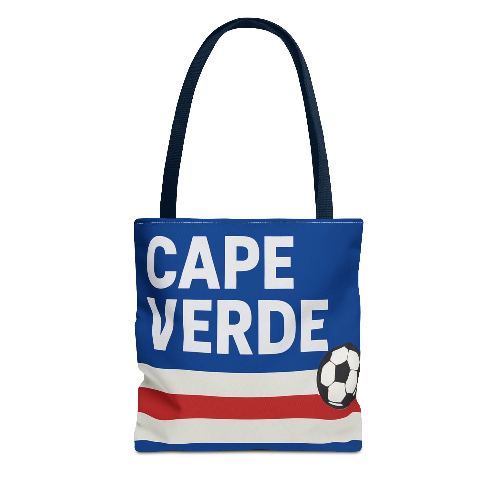 Cape Verde Soccer Tote Bag | Flag Colors Football Design