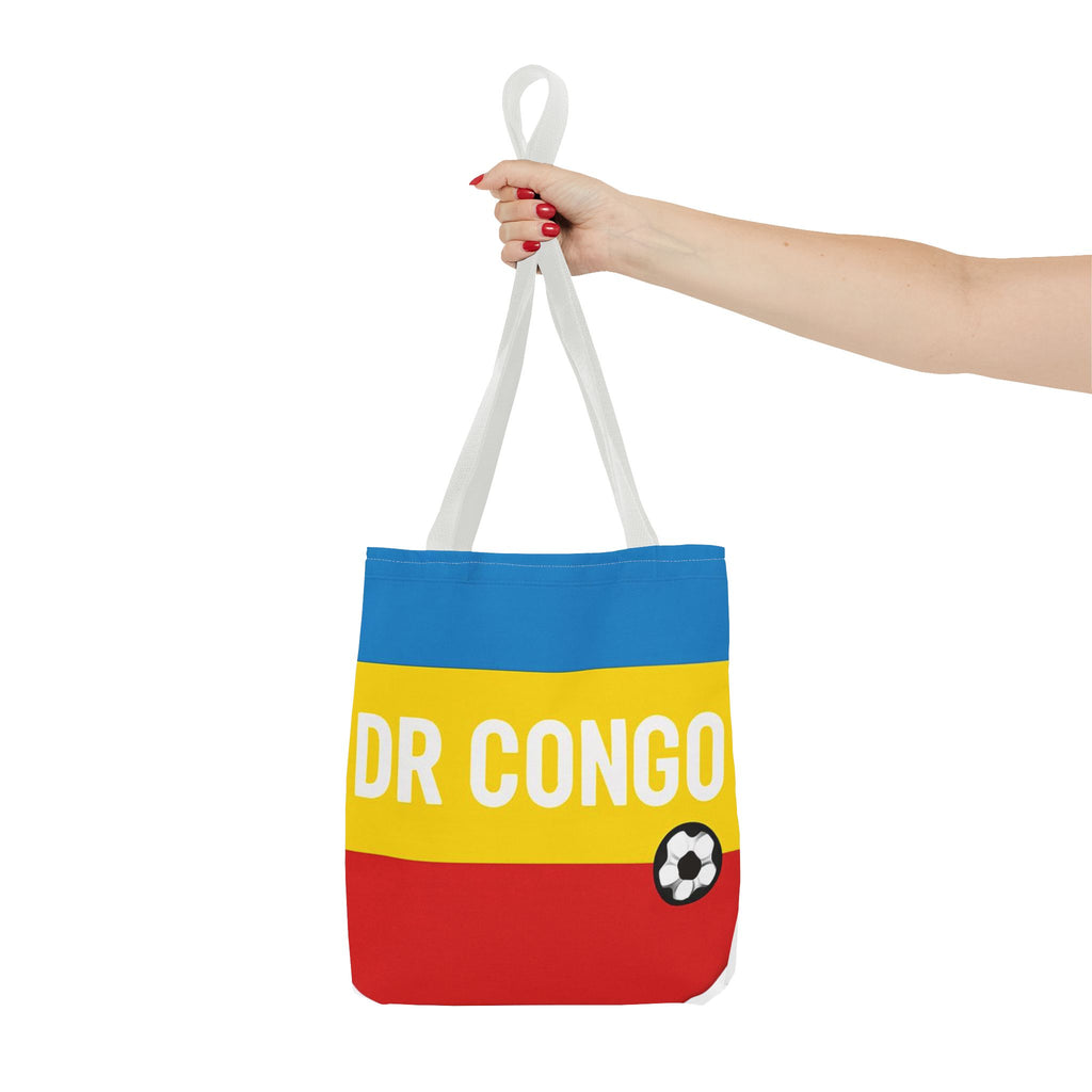 DR CONGO flag stripes soccer Tote Bag | Congo football design