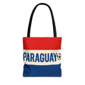 Paraguay Flag Stripe Tote Bag | Soccer Accent