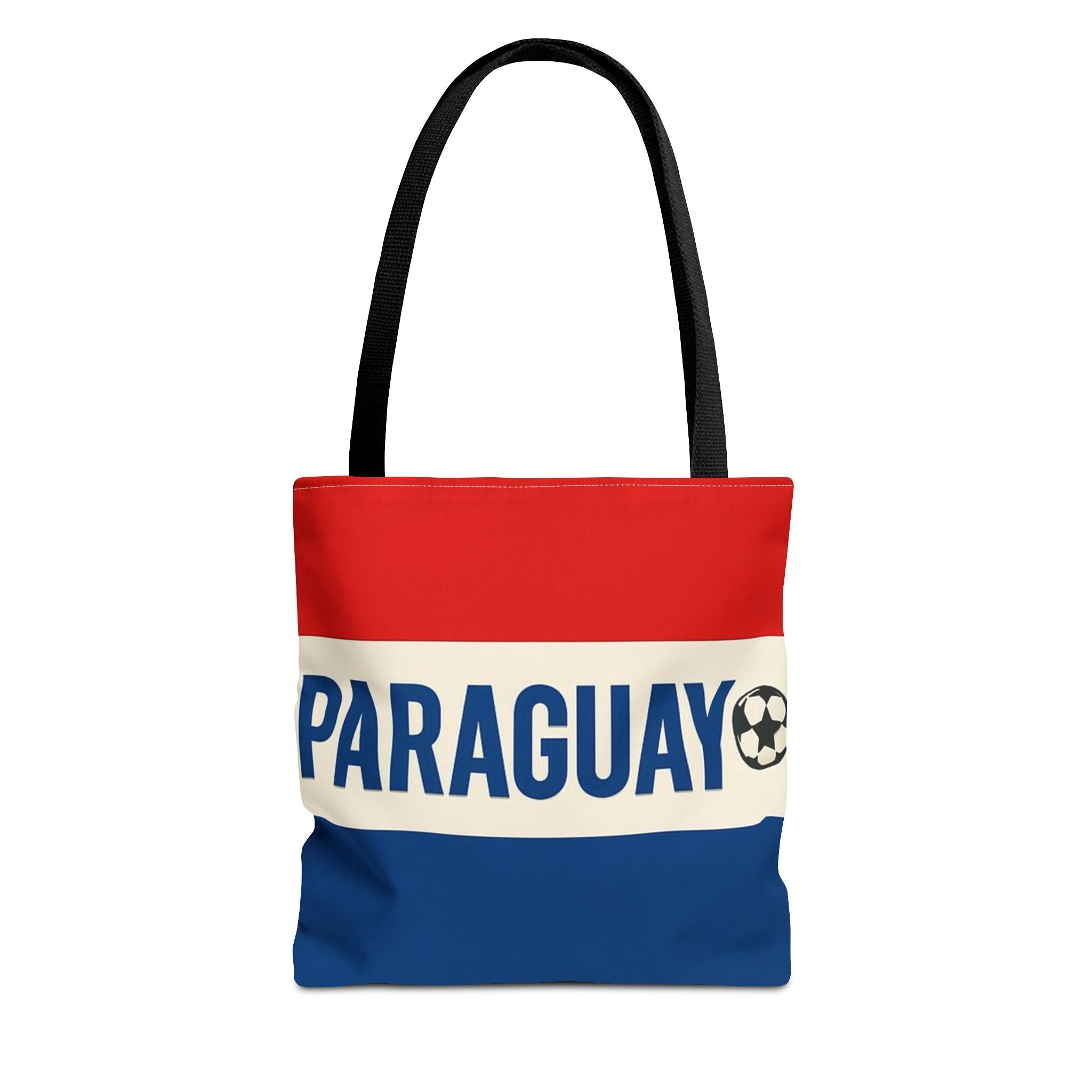 Paraguay Flag Stripe Tote Bag | Soccer Accent