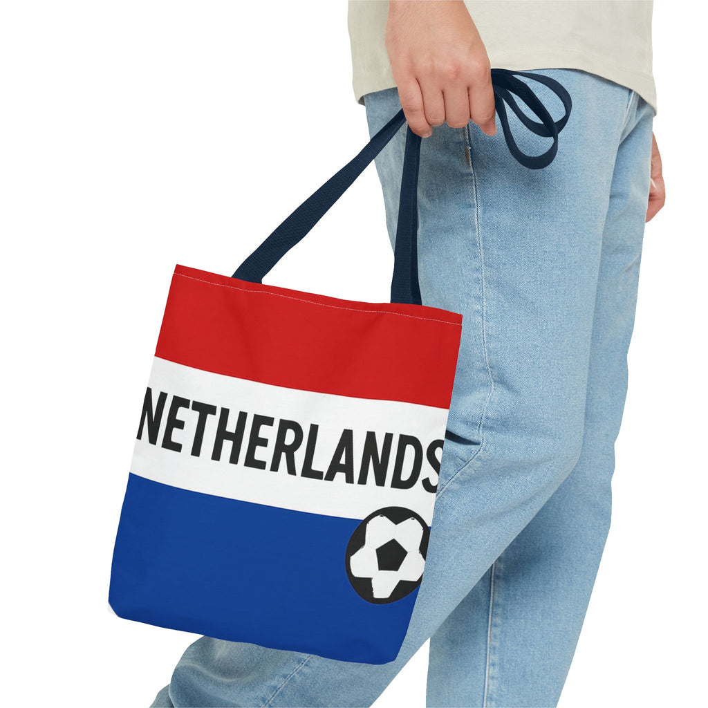 Netherlands Flag Soccer Tote Bag | Dutch Football Fan Tote