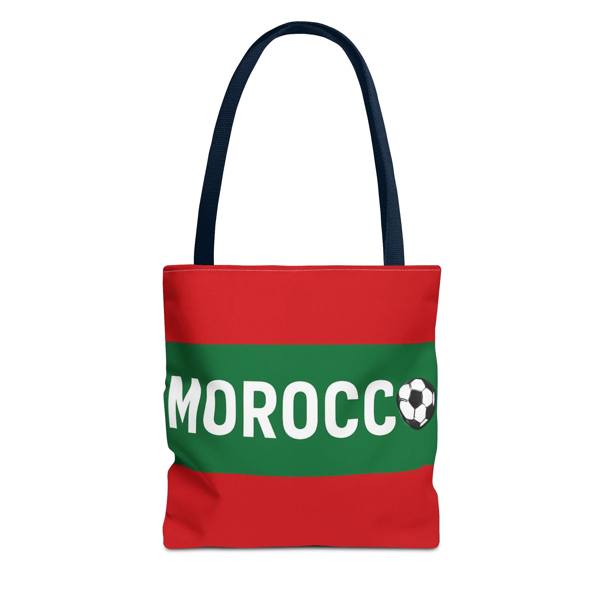 Morocco Soccer Tote Bag | Red Green Football Graphic