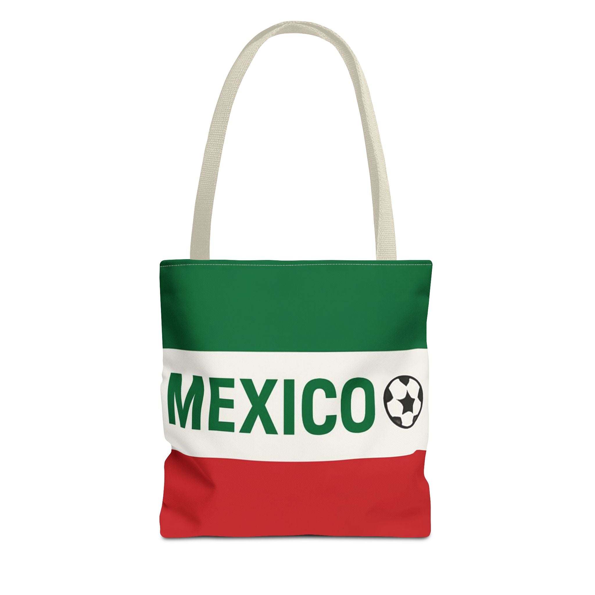 Mexico flag soccer tote bag | Mexican football fan accessory