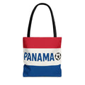 Panama Flag Soccer Tote Bag | Red White Blue Football Stripes