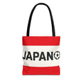 Japan Soccer Logo Tote Bag | Red White Stripe Japan Football