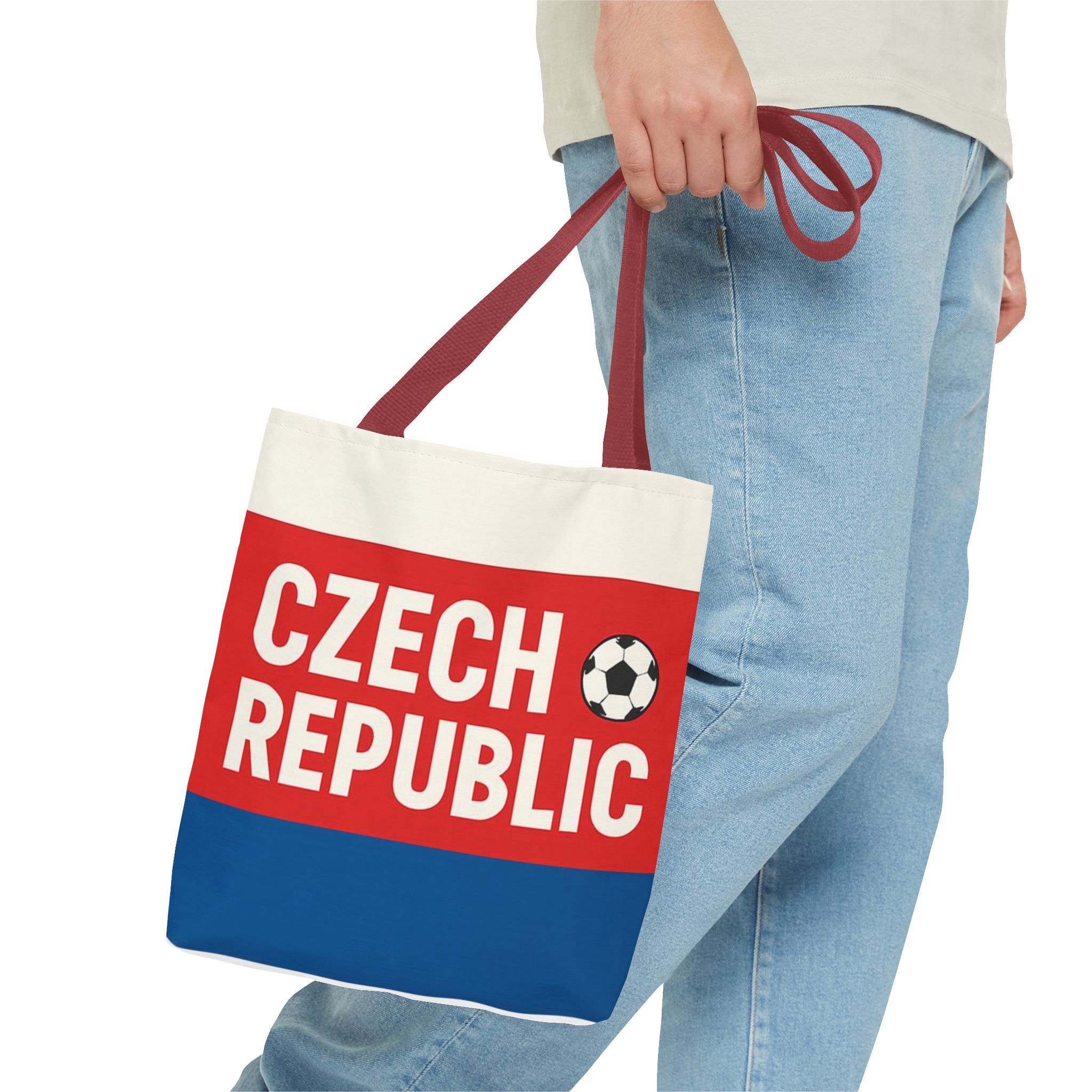 Czech Republic Soccer Flag Tote Bag | Football fan accessory