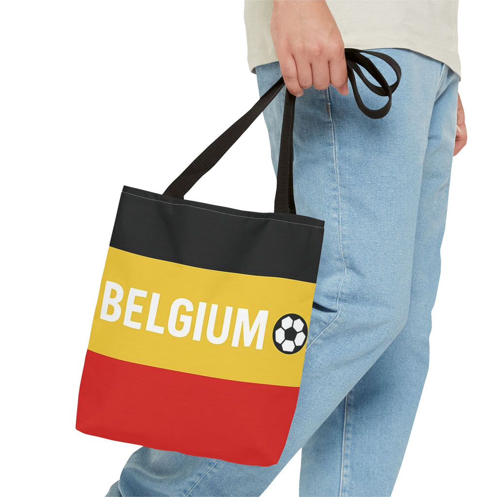Belgium Flag Soccer Tote Bag | Belgian Football Fan