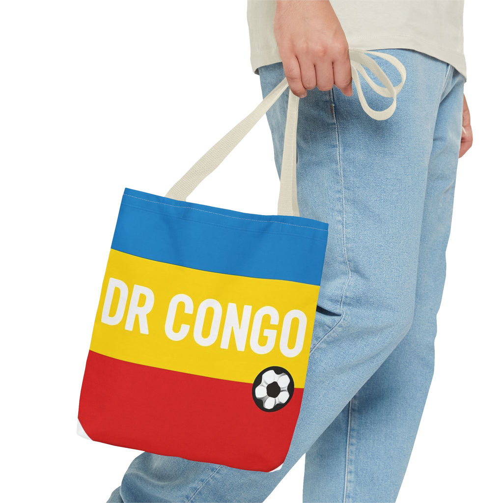 DR CONGO flag stripes soccer Tote Bag | Congo football design