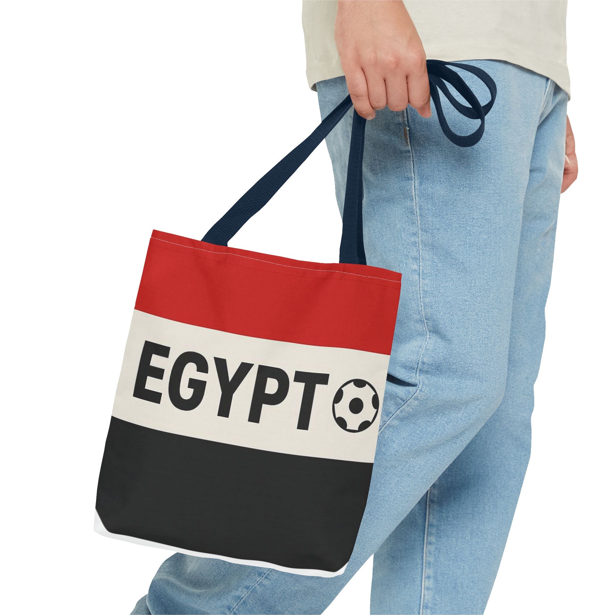 Egypt Flag Soccer Logo Tote Bag | Egypt Football Tote