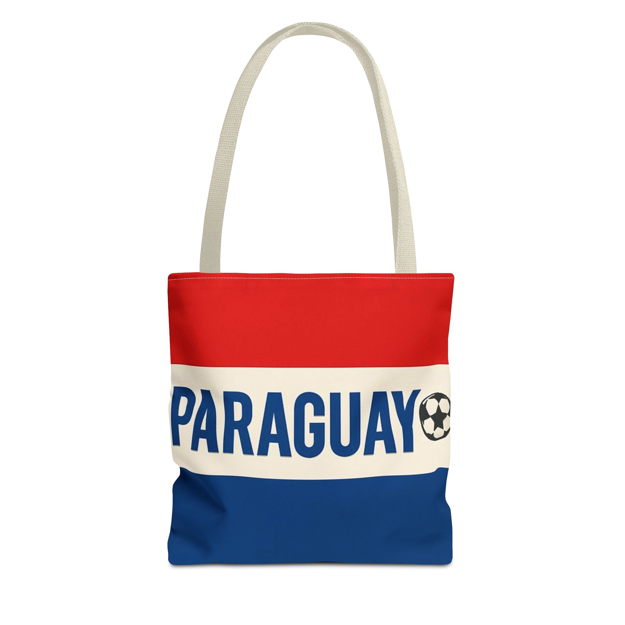 Paraguay Flag Stripe Tote Bag | Soccer Accent