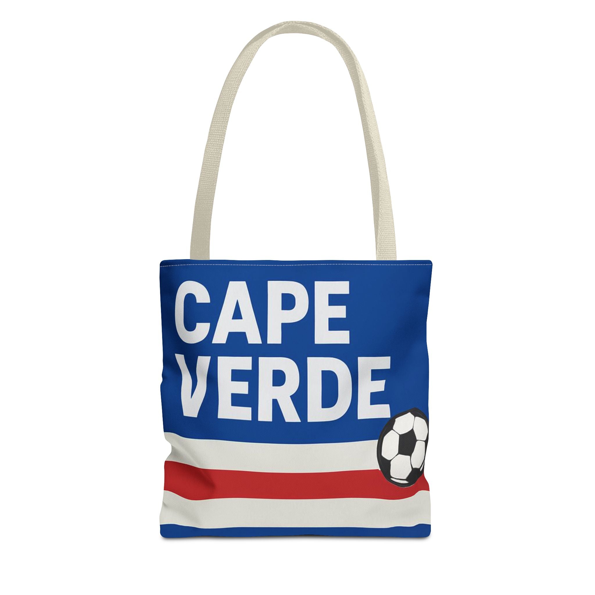 Cape Verde Soccer Tote Bag | Flag Colors Football Design