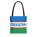 Uzbekistan Flag Soccer Stripe Tote Bag |
