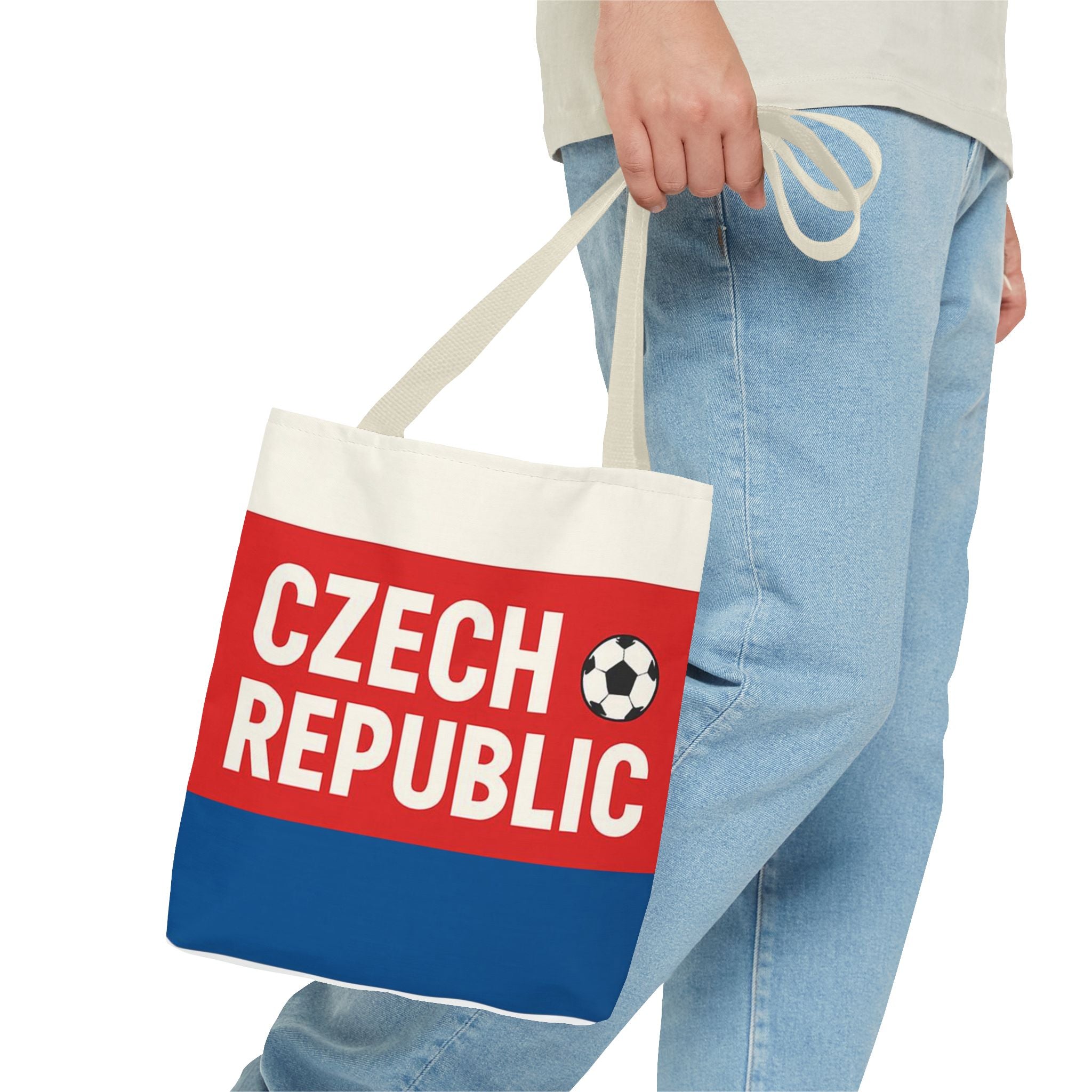 Czech Republic Soccer Flag Tote Bag | Football fan accessory