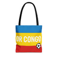 DR CONGO flag stripes soccer Tote Bag | Congo football design