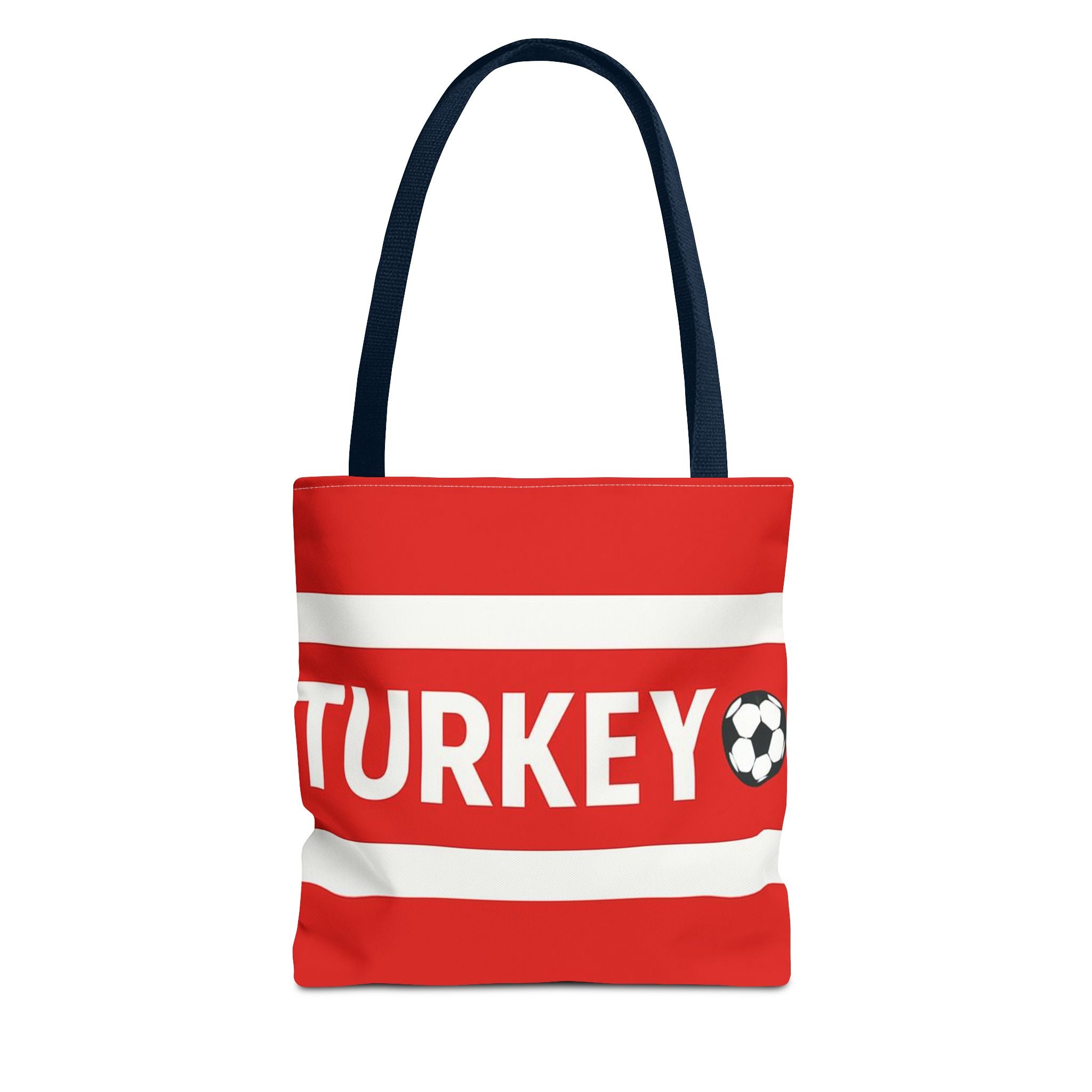 Turkey Football Tote Bag | Red Stripes Soccer Scarf Design