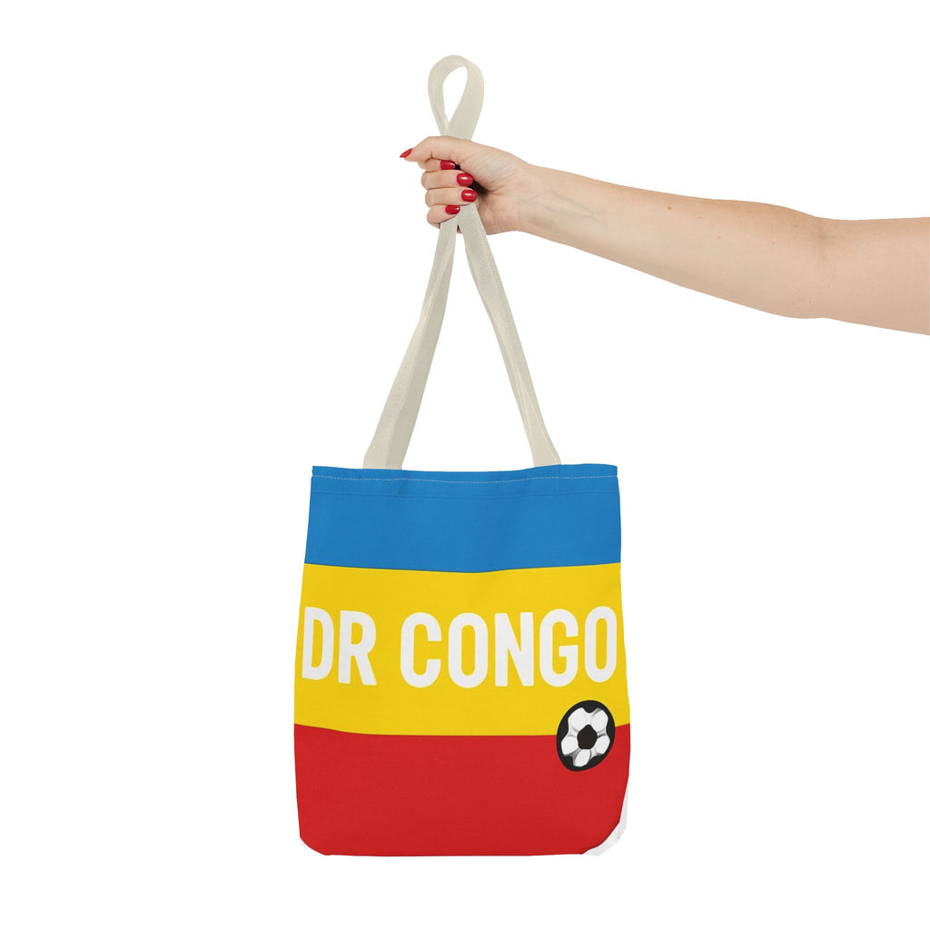 DR CONGO flag stripes soccer Tote Bag | Congo football design