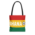 Ghana Flag Soccer Tote Bag | Red Yellow Green Football Design