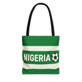 Nigeria Soccer Fan Tote Bag | Green White Football Stripes