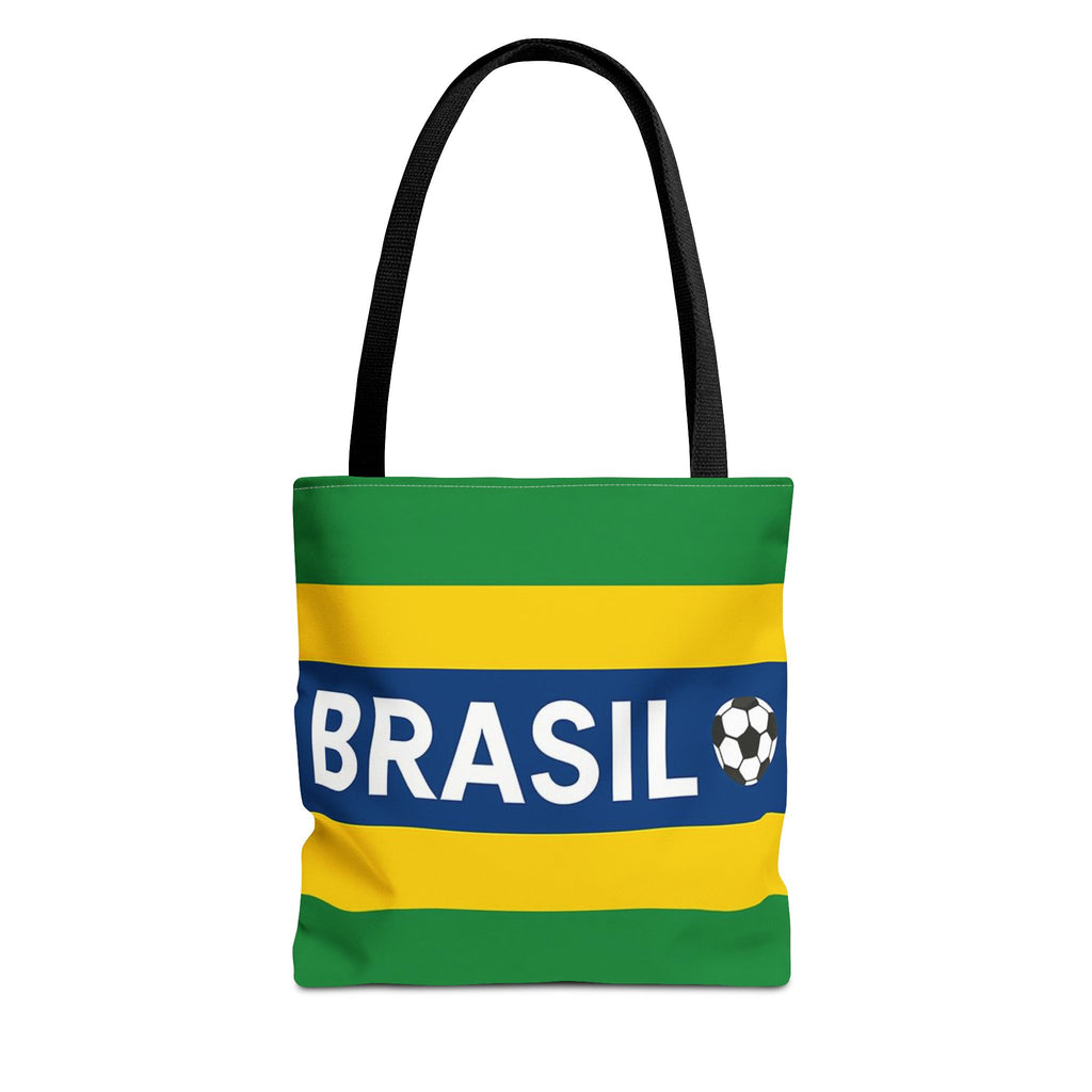 Brasil Soccer Flag Tote Bag | Brazil Football Graphic Tote