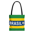 Brasil Soccer Flag Tote Bag | Brazil Football Graphic Tote