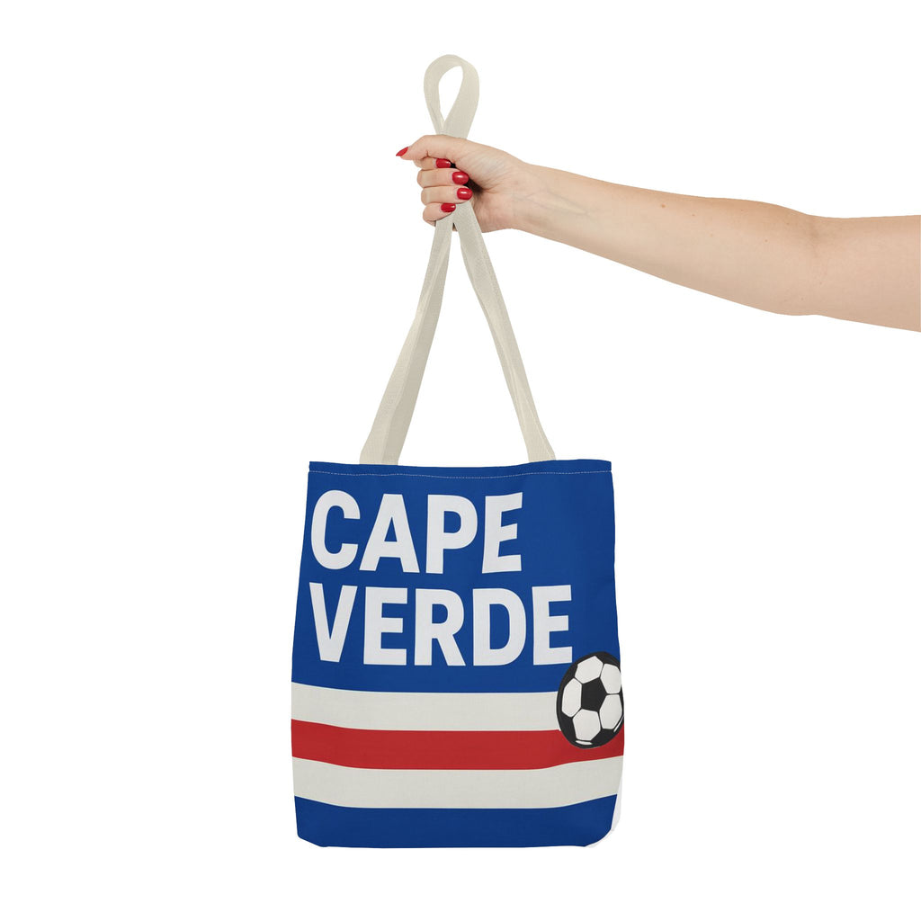 Cape Verde Soccer Tote Bag | Flag Colors Football Design