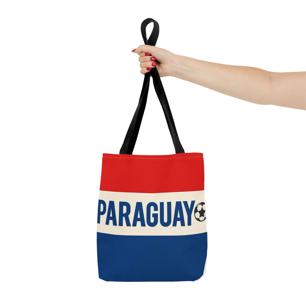 Paraguay Flag Stripe Tote Bag | Soccer Accent