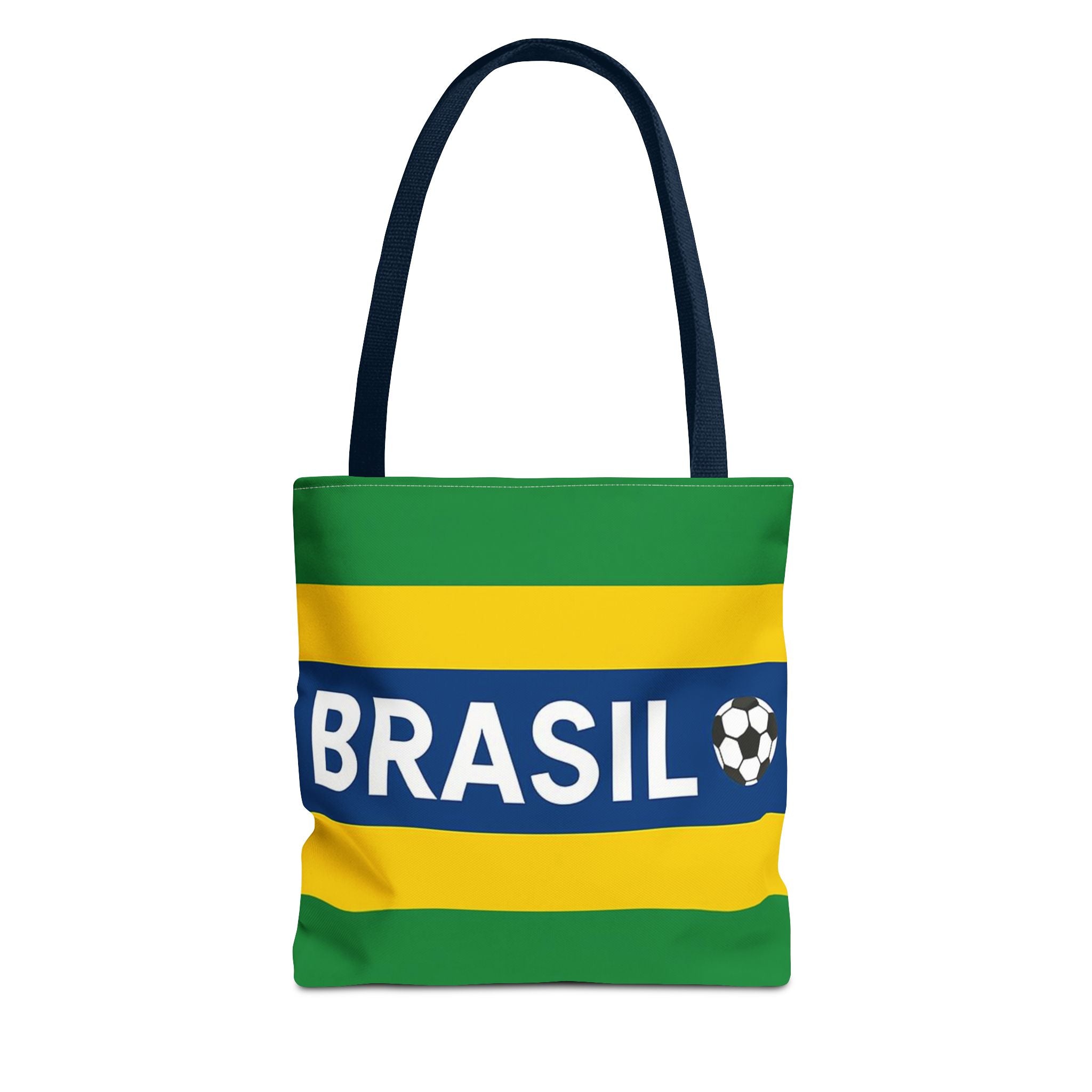 Brasil Soccer Flag Tote Bag | Brazil Football Graphic Tote