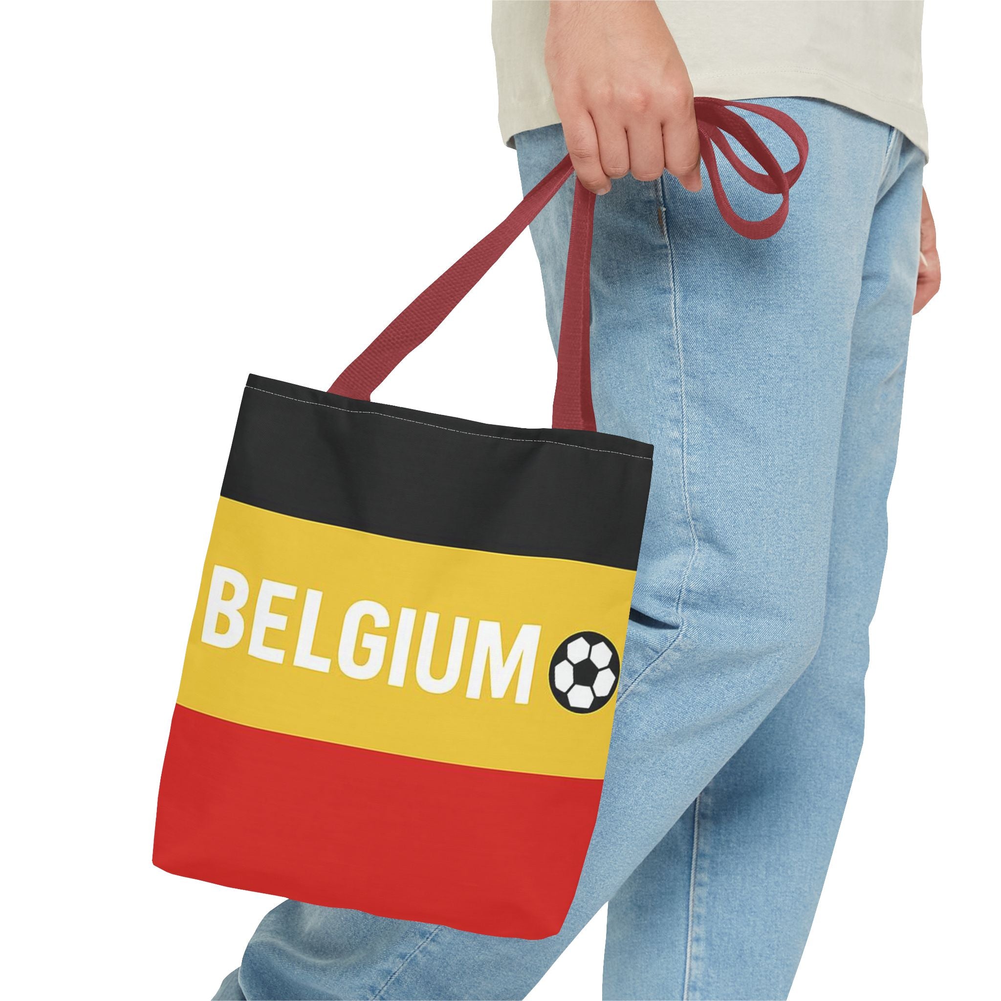 Belgium Flag Soccer Tote Bag | Belgian Football Fan