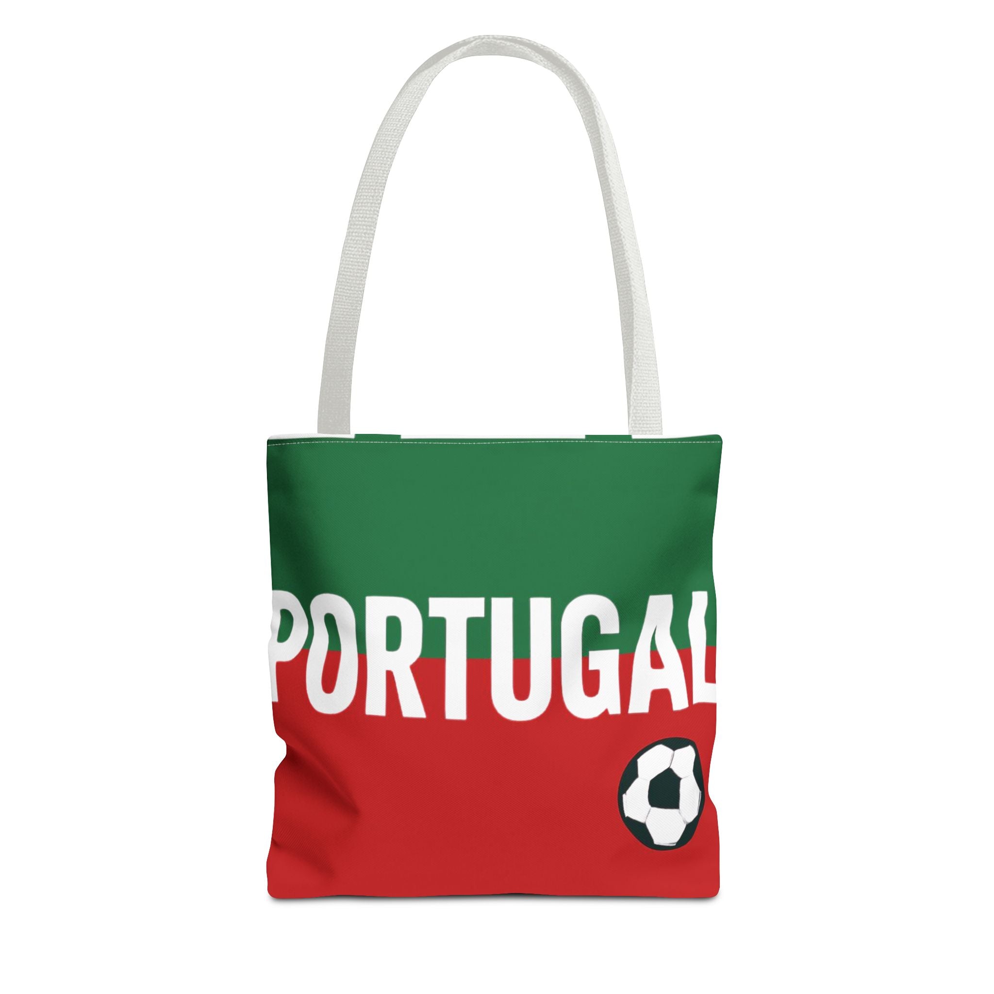 Portugal Flag Football Tote Bag | Soccer Country Colors