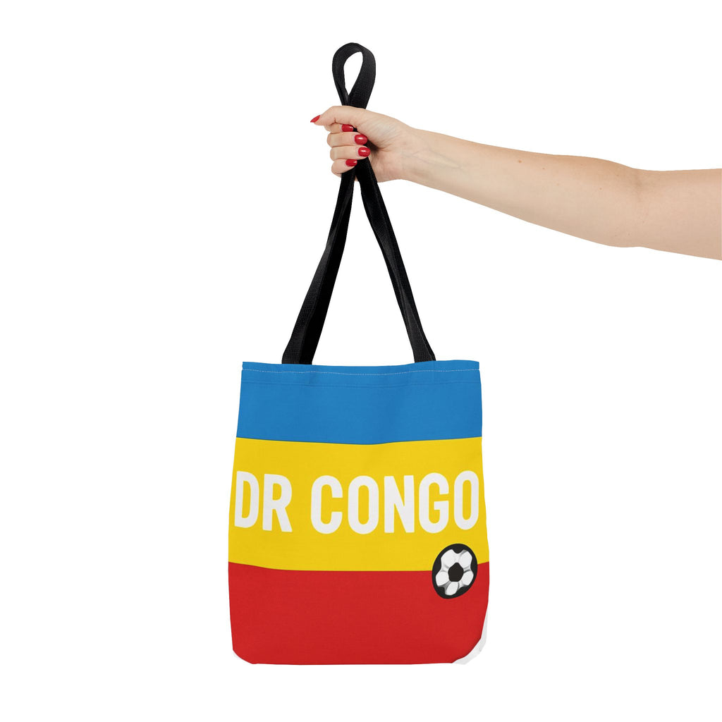 DR CONGO flag stripes soccer Tote Bag | Congo football design