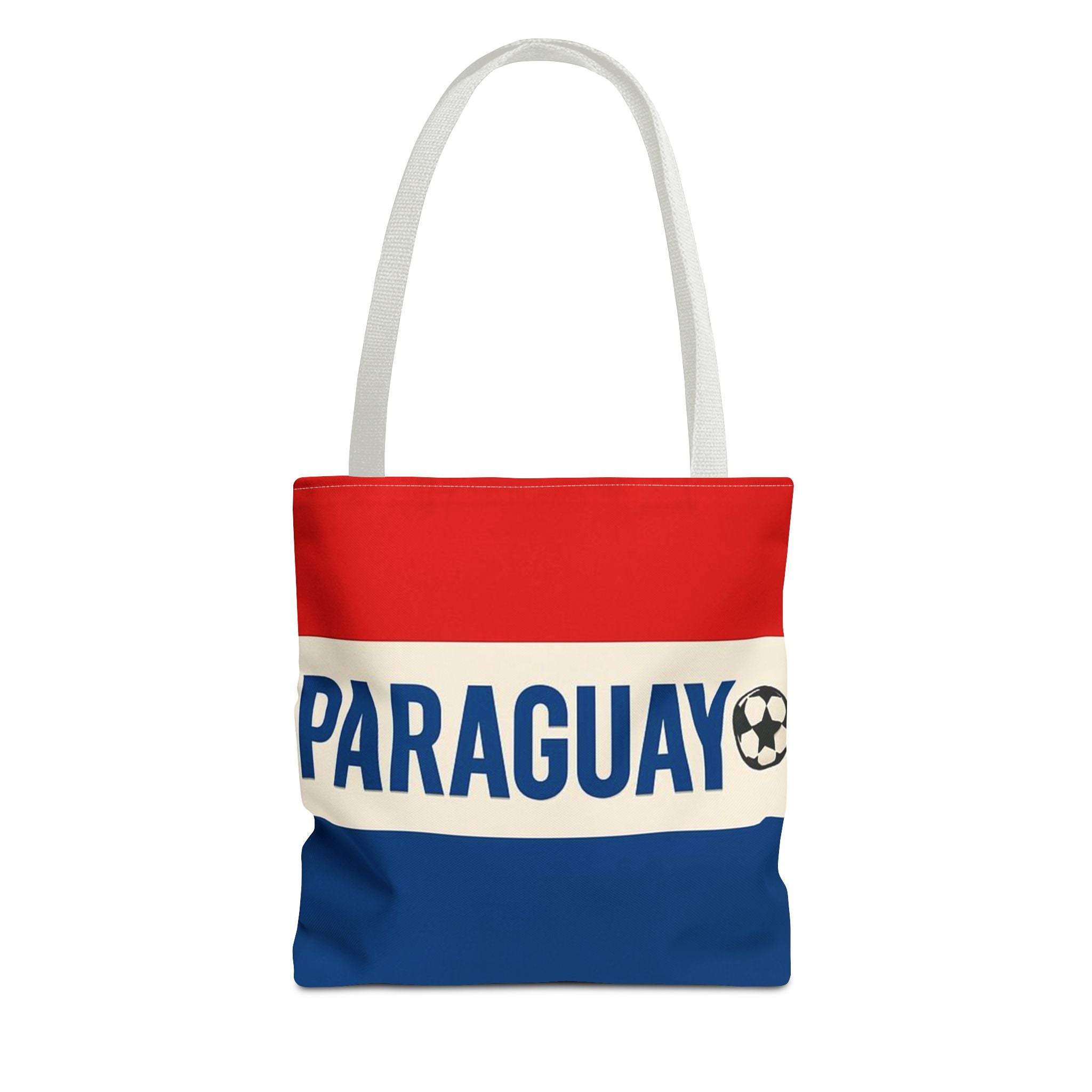 Paraguay Flag Stripe Tote Bag | Soccer Accent