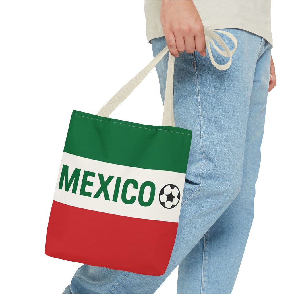 Mexico flag soccer tote bag | Mexican football fan accessory