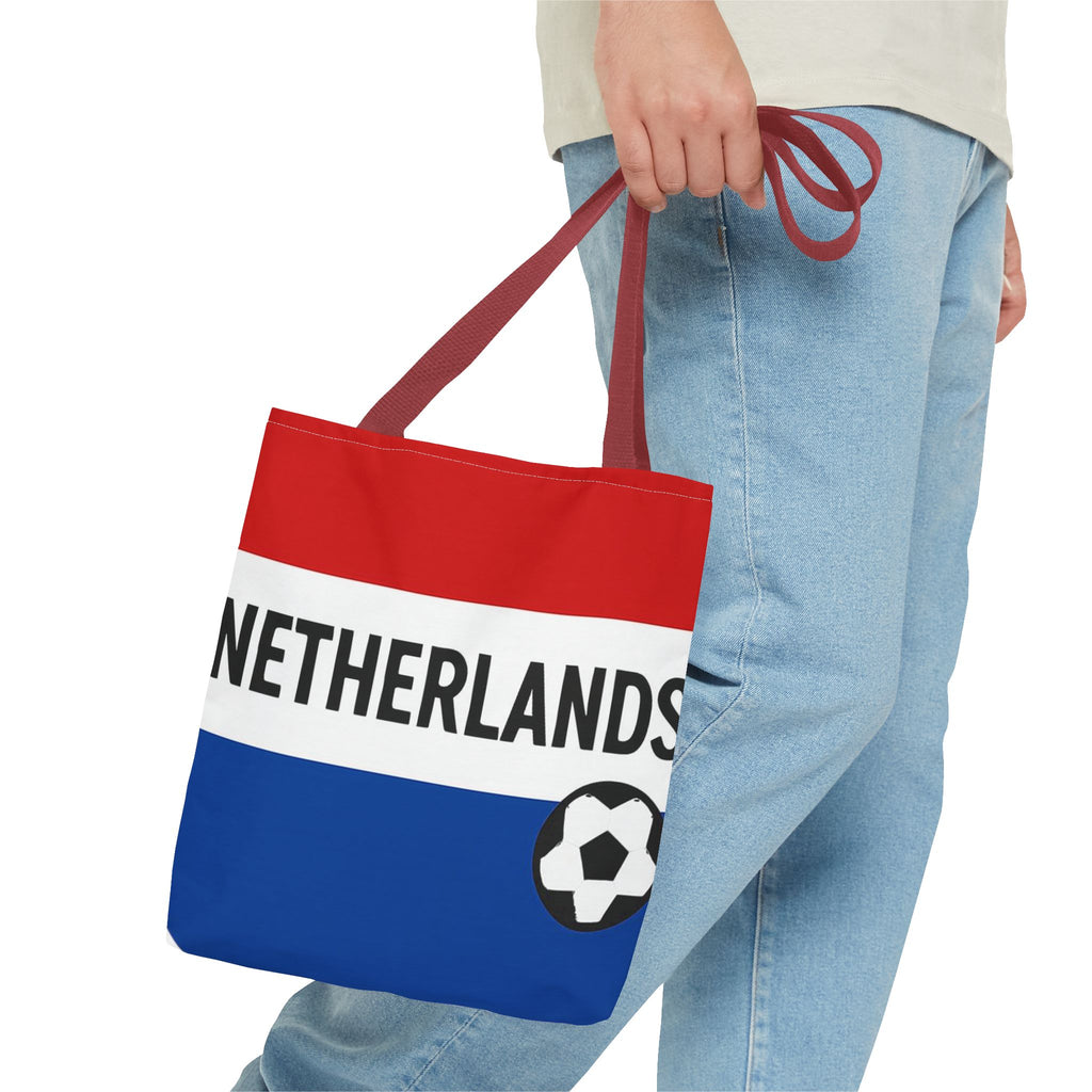 Netherlands Flag Soccer Tote Bag | Dutch Football Fan Tote