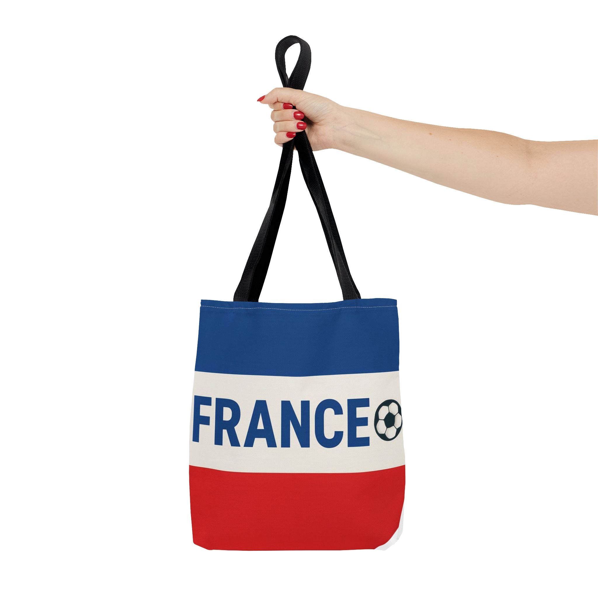France Soccer Tote Bag | French Flag Tricolor, Football Accent