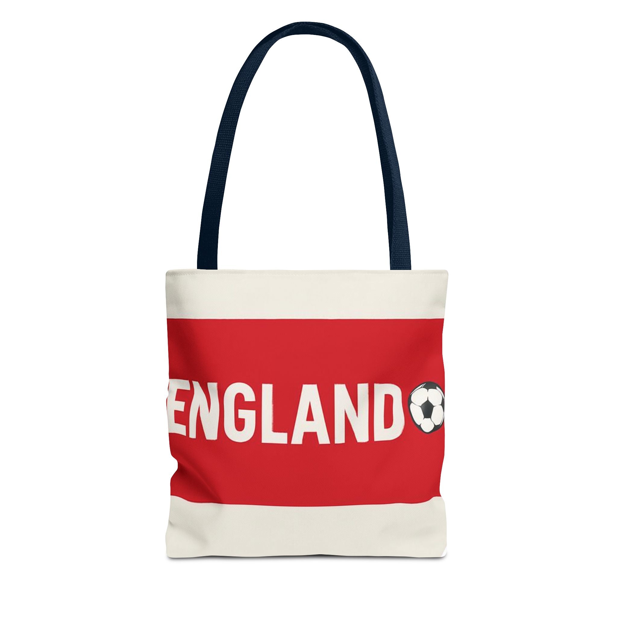 England Soccer Ball graphic Tote Bag | Red White Football Fan