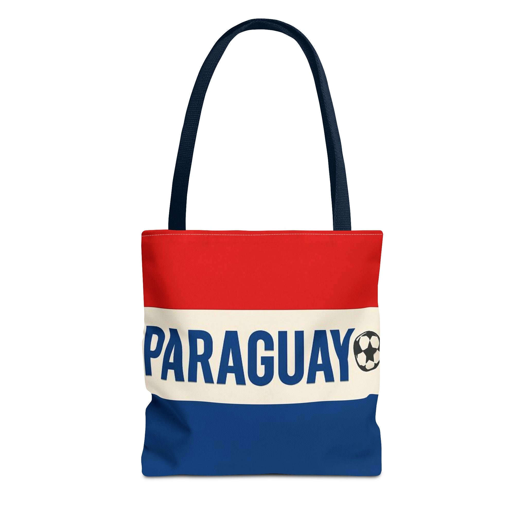 Paraguay Flag Stripe Tote Bag | Soccer Accent