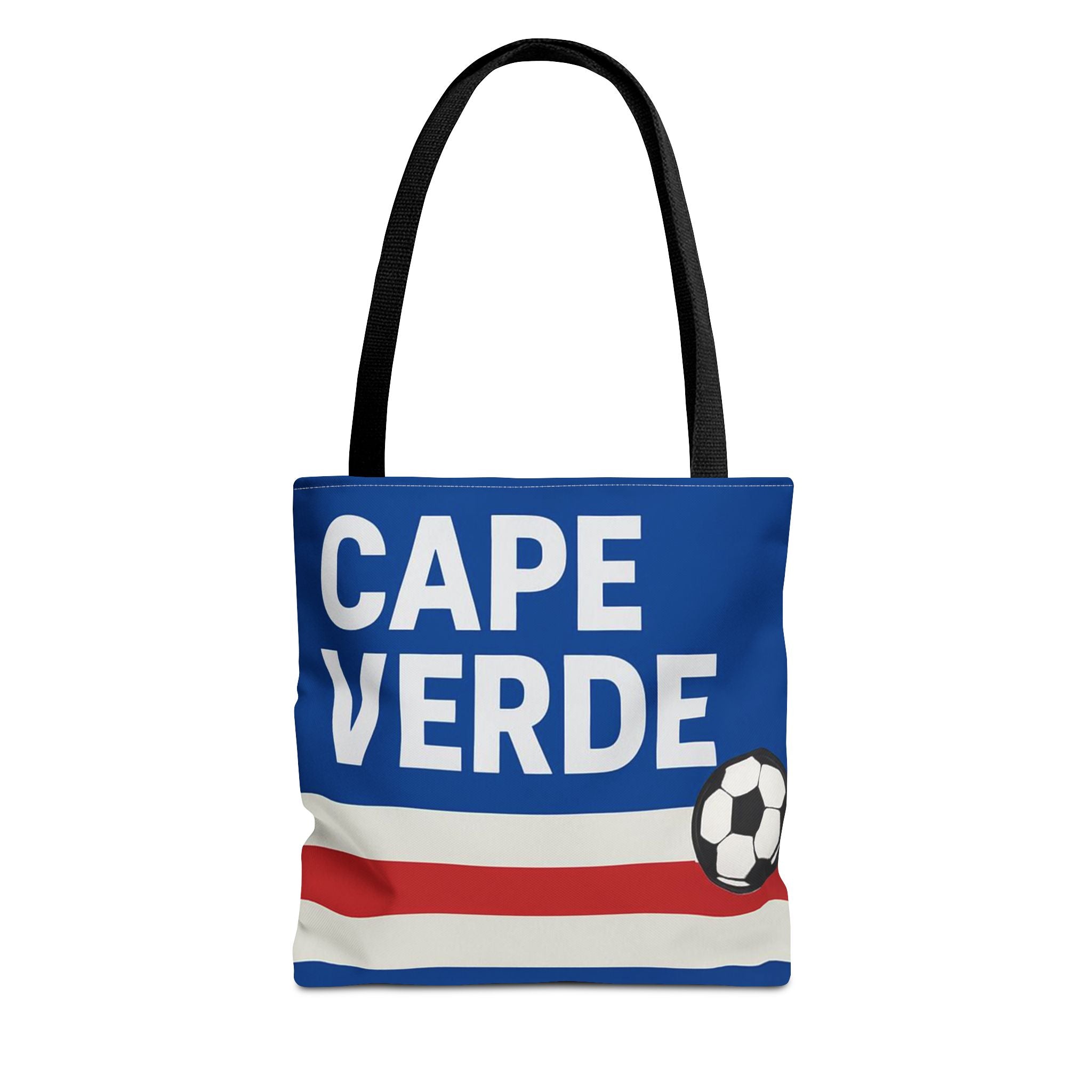 Cape Verde Soccer Tote Bag | Flag Colors Football Design