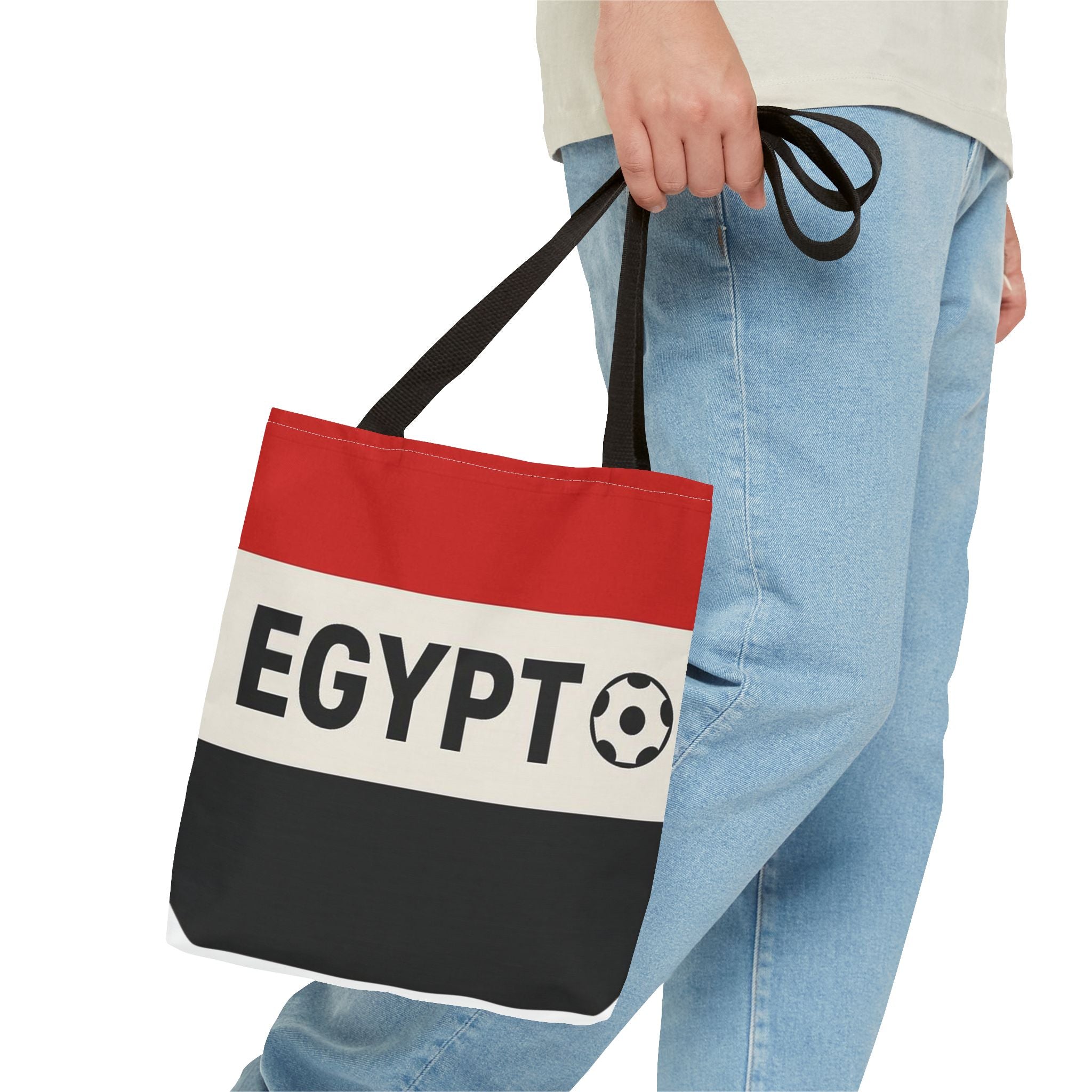 Egypt Flag Soccer Logo Tote Bag | Egypt Football Tote