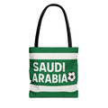 Saudi Arabia Soccer Tote Bag | Green Stripes Football Fan