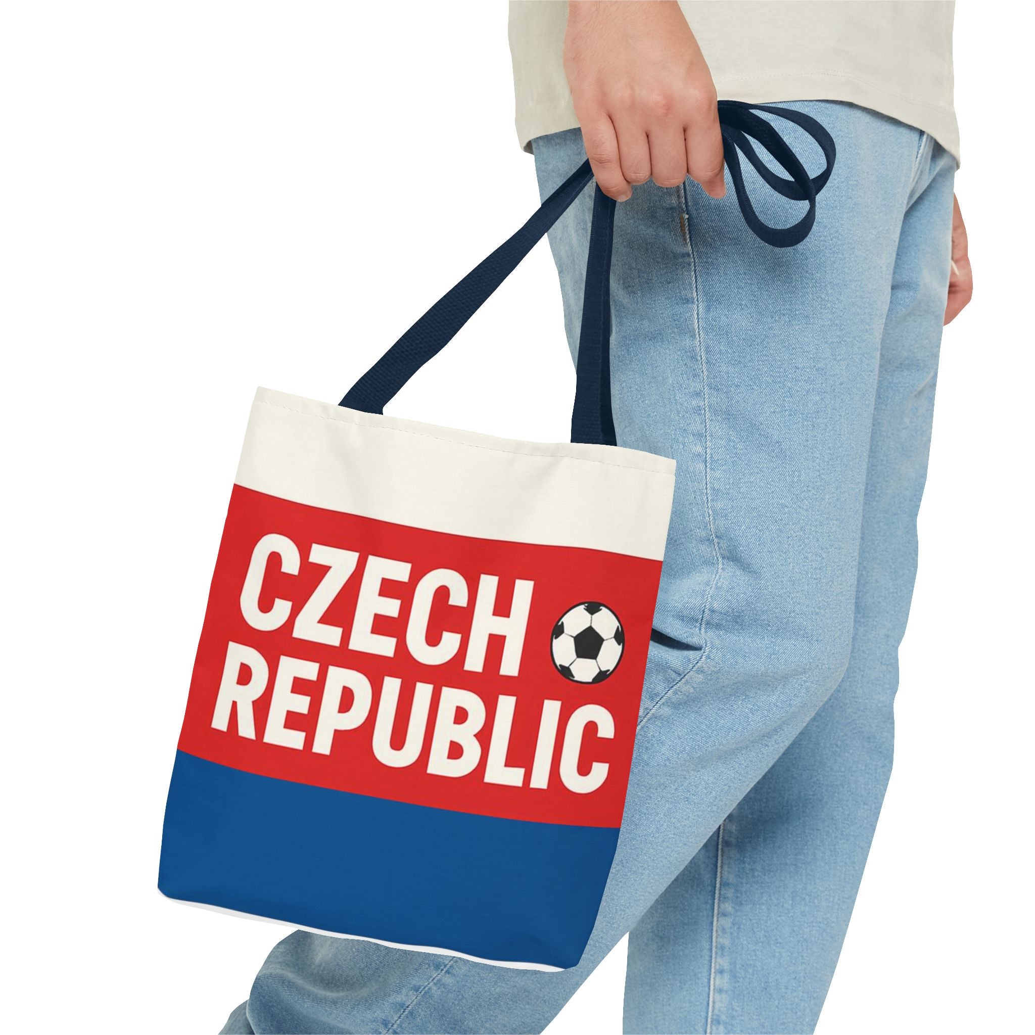 Czech Republic Soccer Flag Tote Bag | Football fan accessory