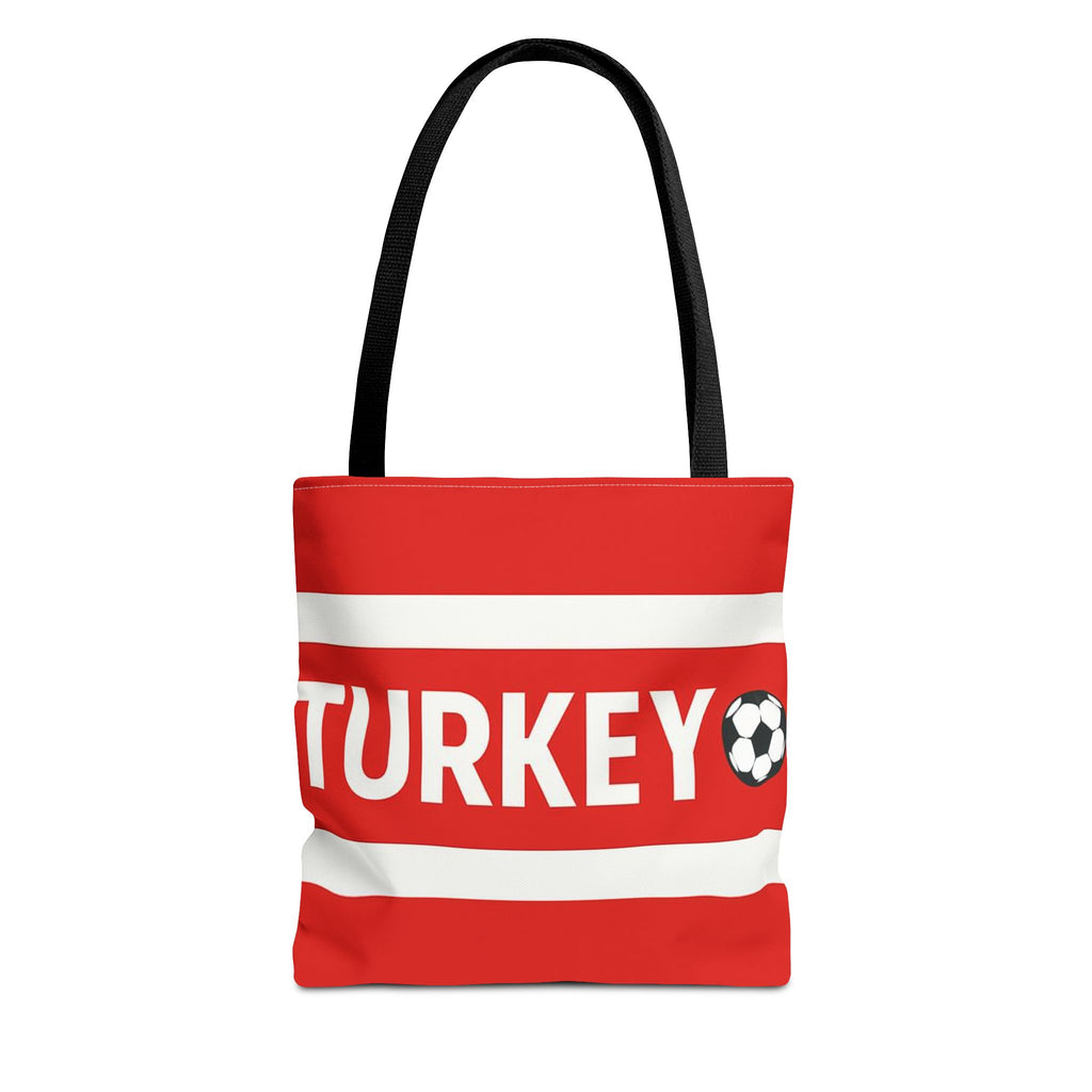 Turkey Football Tote Bag | Red Stripes Soccer Scarf Design