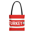 Turkey Football Tote Bag | Red Stripes Soccer Scarf Design