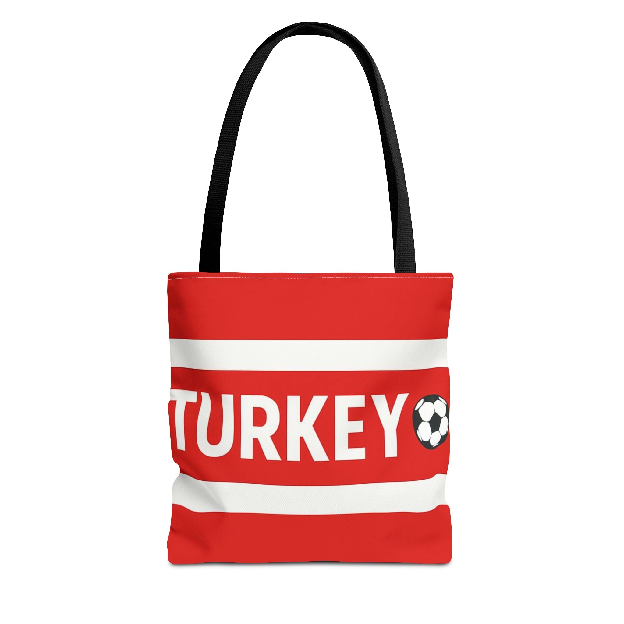 Turkey Football Tote Bag | Red Stripes Soccer Scarf Design
