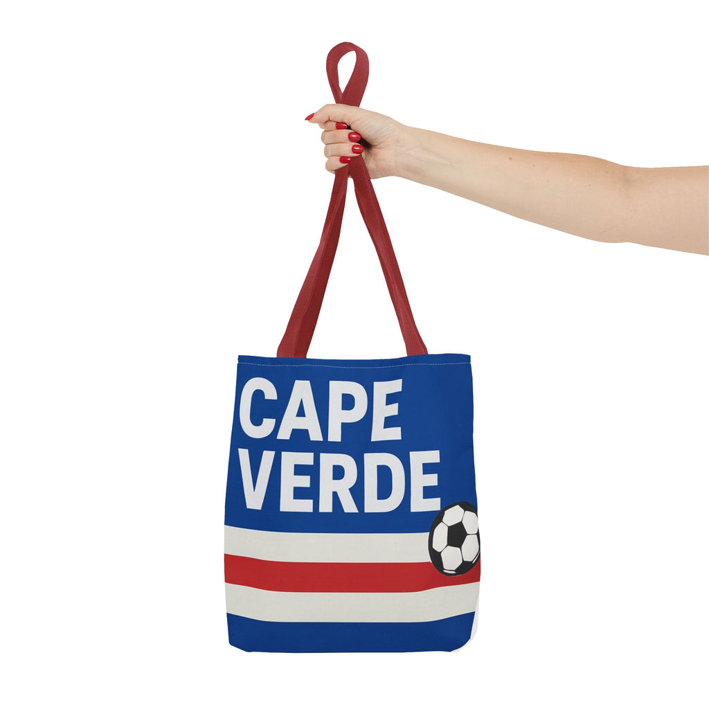 Cape Verde Soccer Tote Bag | Flag Colors Football Design