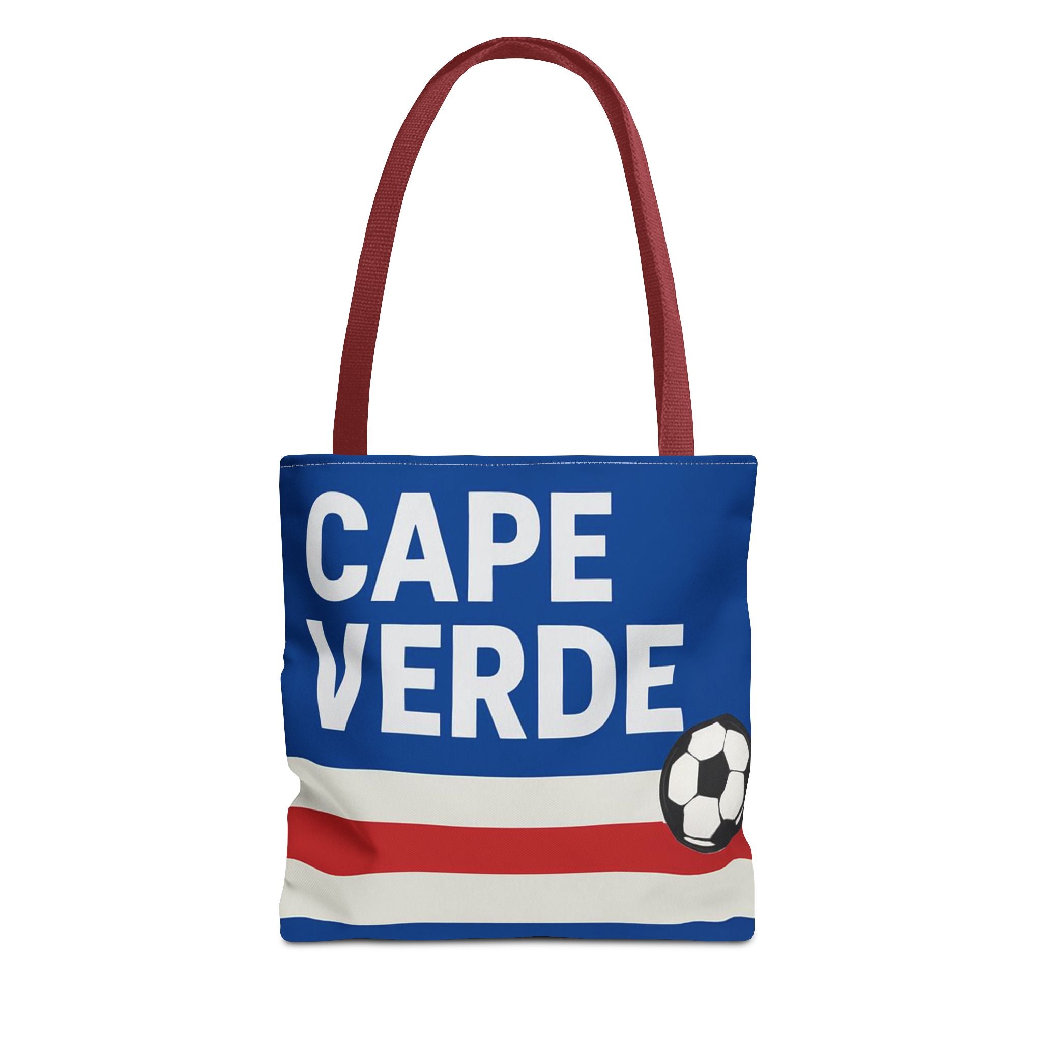 Cape Verde Soccer Tote Bag | Flag Colors Football Design
